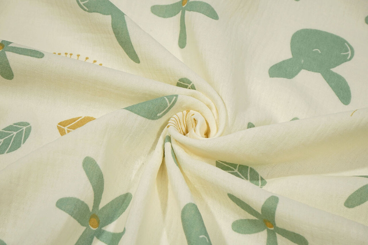 Oeko-Tex®  Baumwoll Musselin Florabun