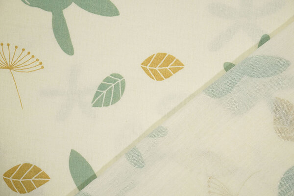 Oeko-Tex®  Baumwoll Musselin Florabun