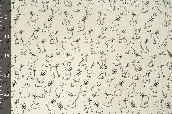 Oeko-Tex®  Double Gauze Fluffle Bunnies
