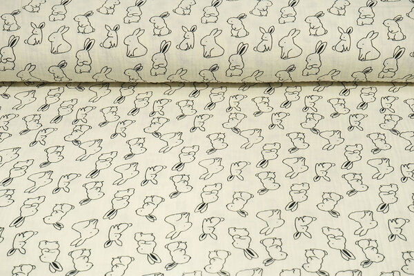 Oeko-Tex®  Double Gauze Fluffle Bunnies