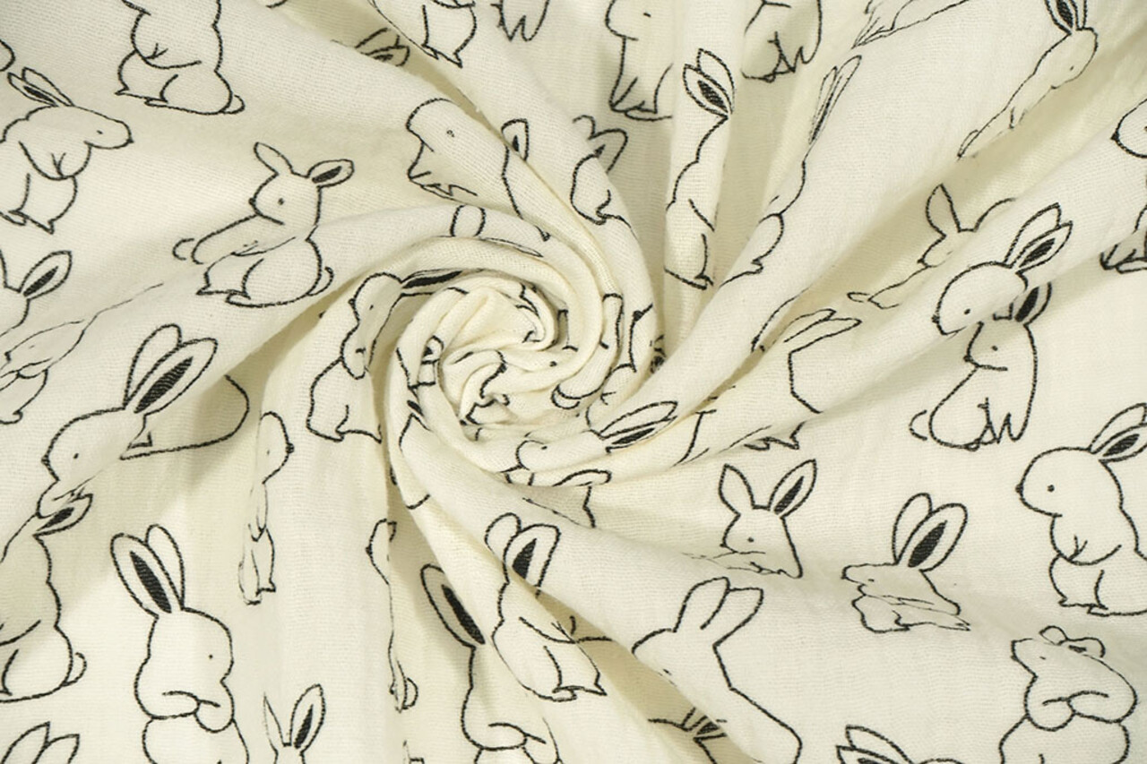 Oeko-Tex®  Hydrofiel Fluffle Konijntjes