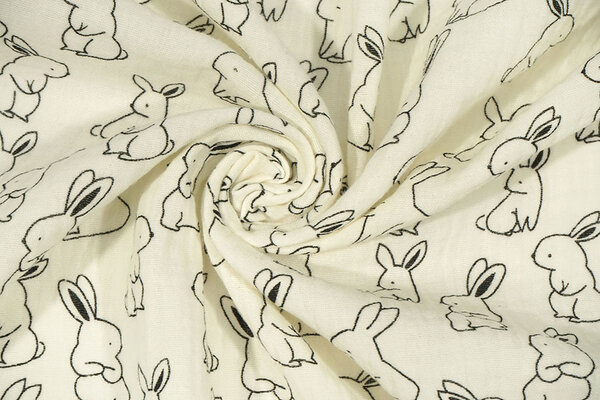 Oeko-Tex®  Double Gauze Fluffle Bunnies