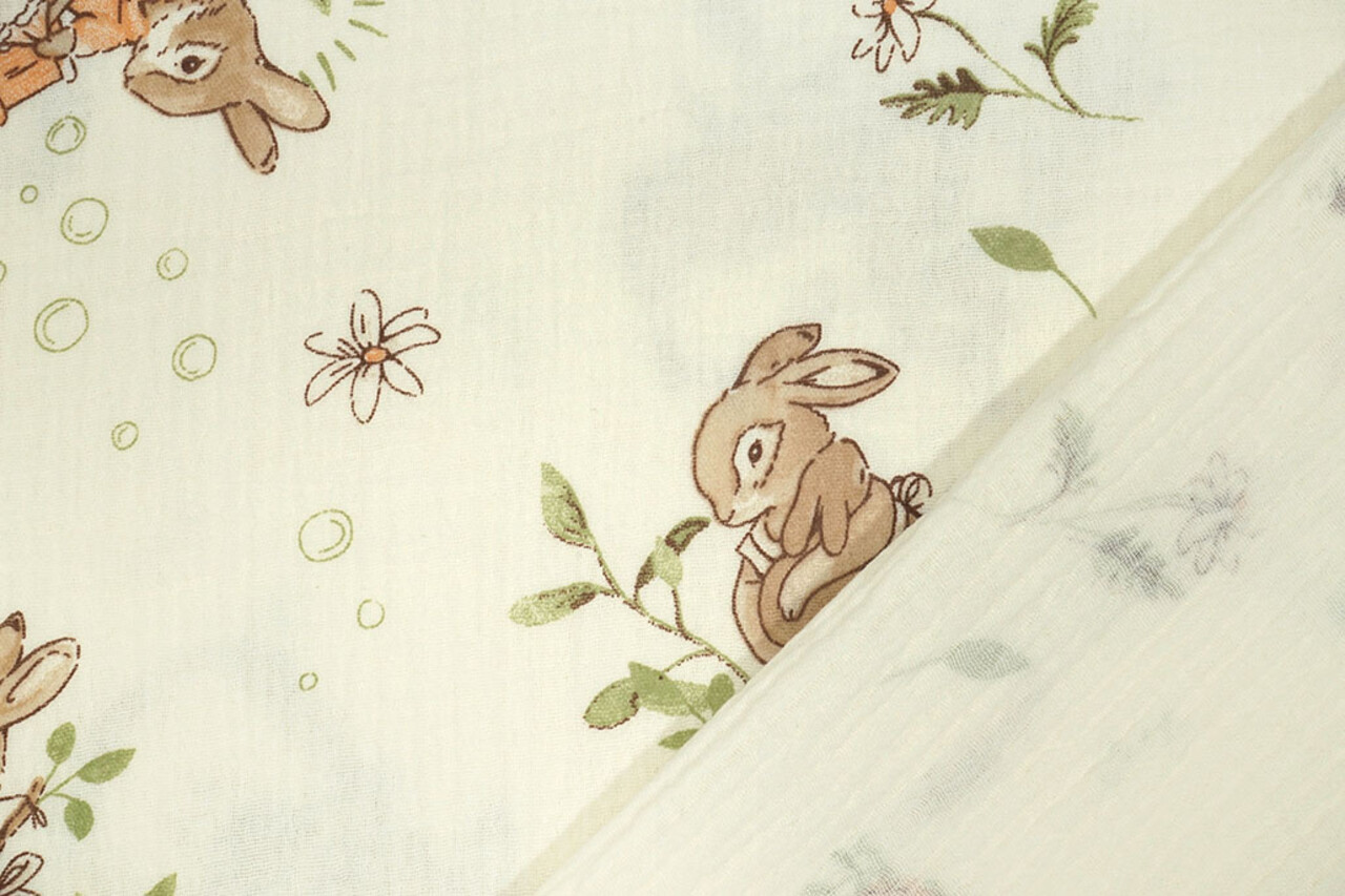Oeko-Tex®  Double Gauze Hazelhop Bunnies