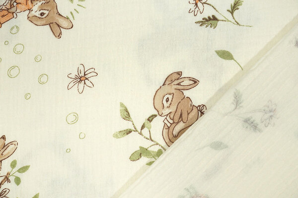 Oeko-Tex®  Double Gauze Hazelhop Bunnies