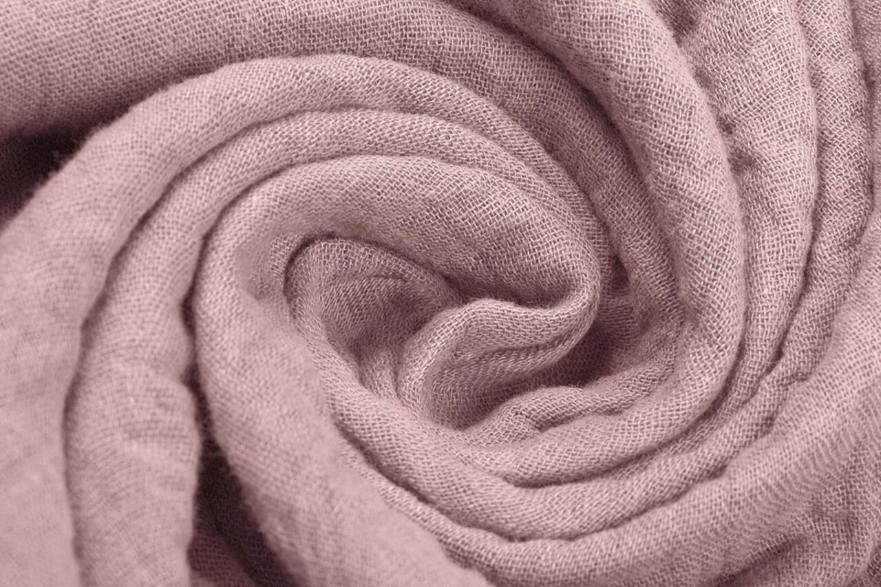Oeko-Tex® Tessuto di Mussola Rosa Antico Chiaro Oeko-Tex® Tessuto di Mussola Rosa Antico Chiaro