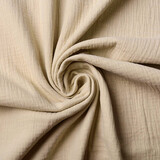 Oeko-Tex®  Baumwoll Musselin Stoff Beige Oeko-Tex®  Baumwoll Musselin Stoff Beige
