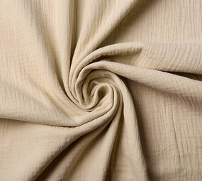 Oeko-Tex®  Baumwoll Musselin Stoff Beige Oeko-Tex®  Baumwoll Musselin Stoff Beige