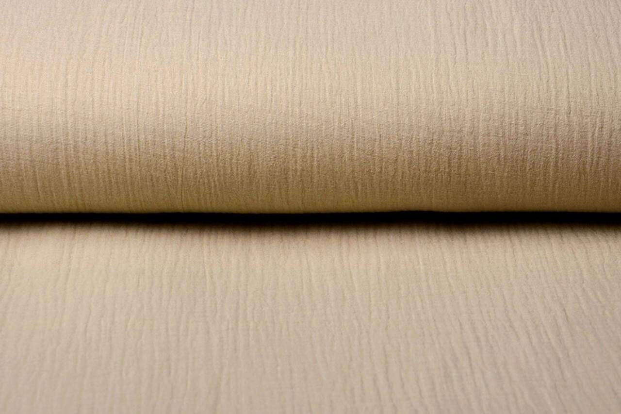 Oeko-Tex® Double Gauze Fabric Beige Oeko-Tex® Double Gauze Fabric Beige