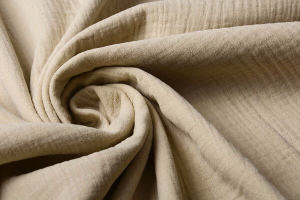 Oeko-Tex® Double Gauze Fabric Beige Oeko-Tex® Double Gauze Fabric Beige