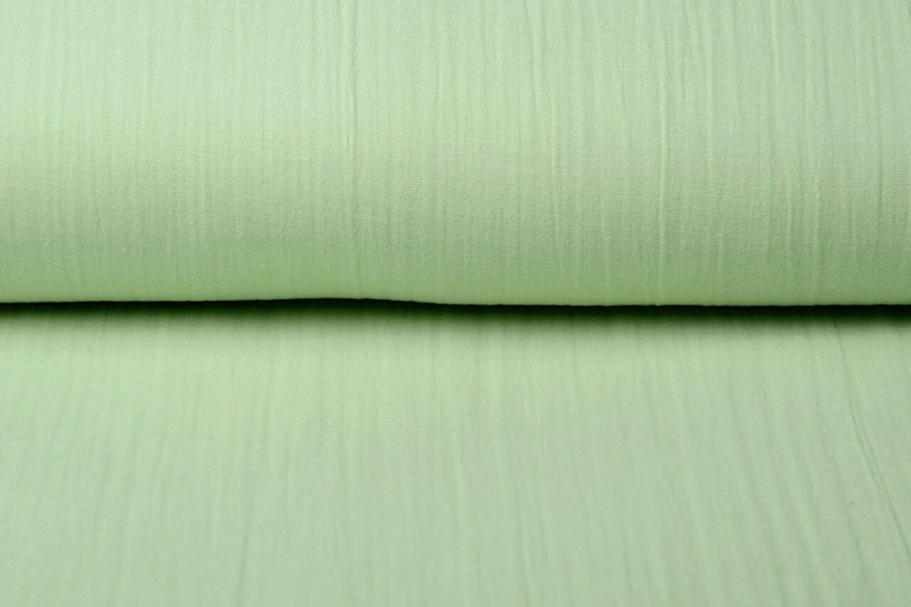Oeko-Tex®  Baumwoll Musselin Stoff Minzgrün Oeko-Tex®  Baumwoll Musselin Stoff Minzgrün
