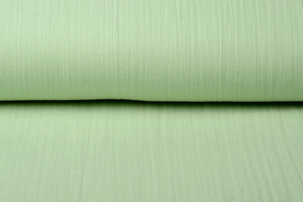 Oeko-Tex® Coton Double Gaze Tissu Vert Menthe Oeko-Tex® Coton Double Gaze Tissu Vert Menthe