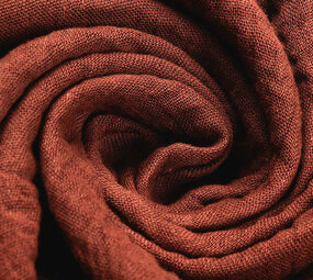 Oeko-Tex®  Double Gauze Fabric Rust Brique Oeko-Tex®  Double Gauze Fabric Rust Brique