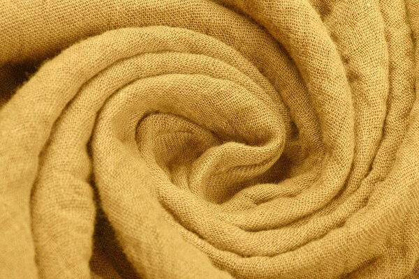 Oeko-Tex® Tessuto di Mussola Ocra Chiara Giallo Oeko-Tex® Tessuto di Mussola Ocra Chiara Giallo