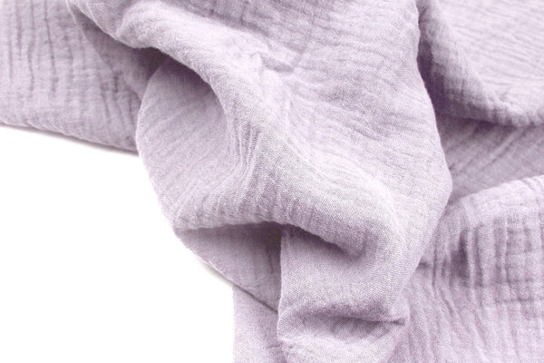 Oeko-Tex® Coton Double Gaze Tissu Clair Lilas Oeko-Tex® Coton Double Gaze Tissu Clair Lilas