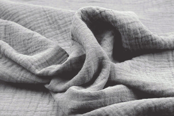 Oeko-Tex®  Double Gauze Fabric Medium Gray