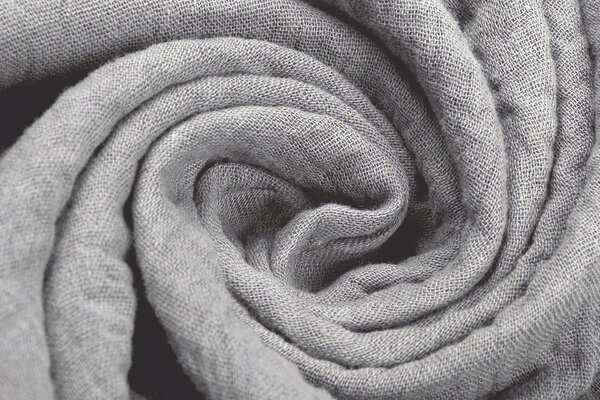 Oeko-Tex® Coton Double Gaze Tissu Milieu Gris Oeko-Tex® Coton Double Gaze Tissu Milieu Gris