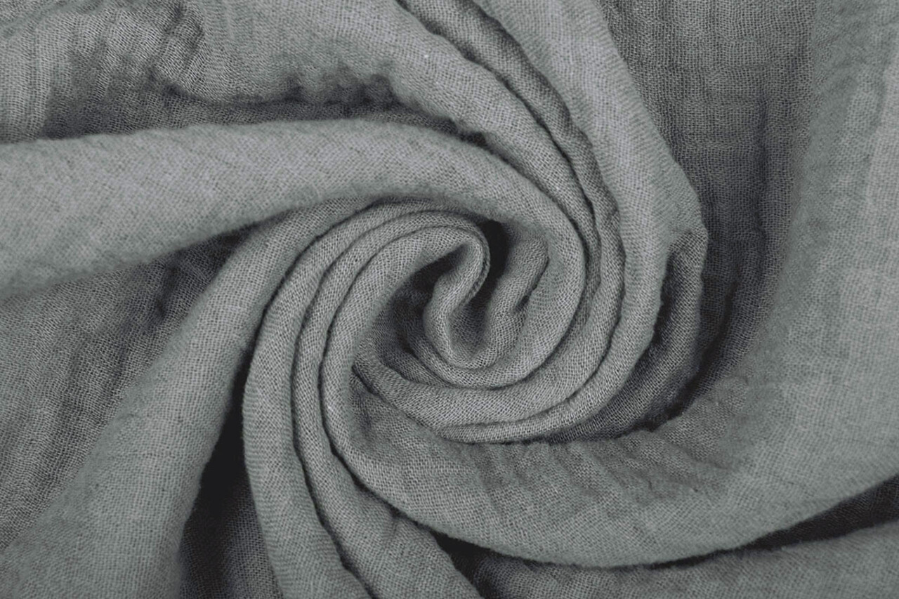 Oeko-Tex®  Double Gauze Fabric Grey