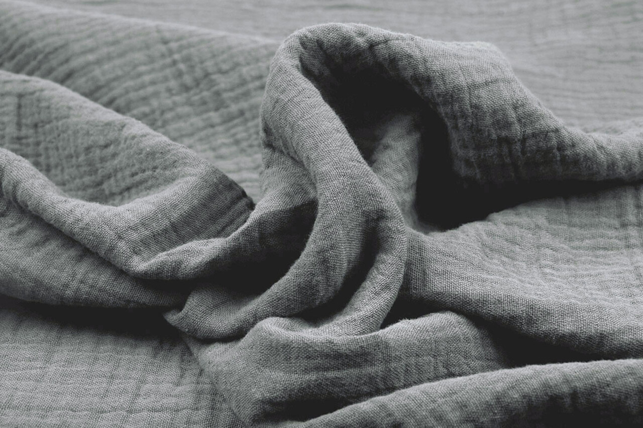 Oeko-Tex®  Double Gauze Fabric Grey