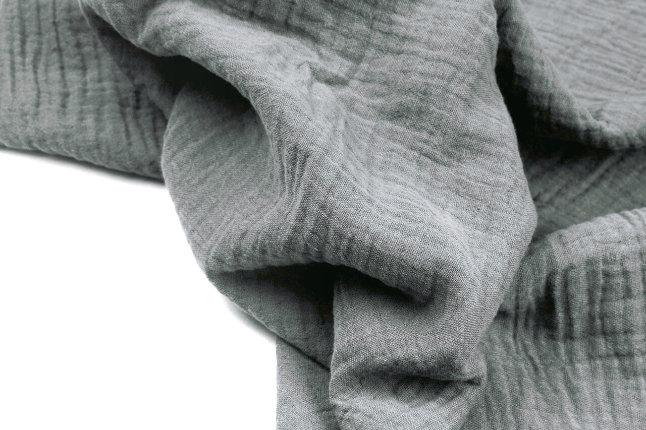 Oeko-Tex®  Double Gauze Fabric Grey