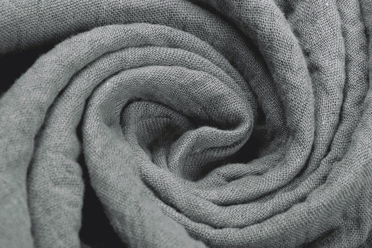 Oeko-Tex®  Tela de Muselina Gris