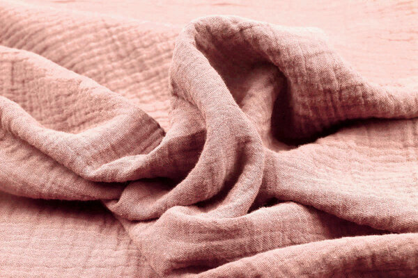 Oeko-Tex® Hydrofiel Stof Oud Roze Oeko-Tex® Hydrofiel Stof Oud Roze