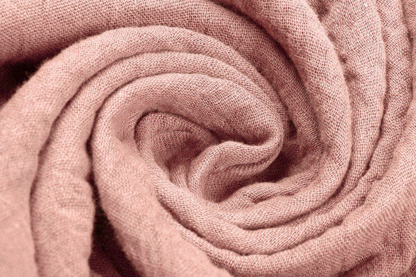 Oeko-Tex®  Coton Double Gaze Tissu Vieux Rose