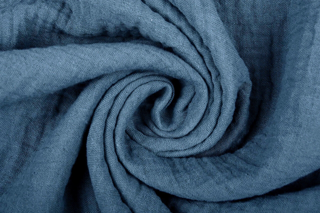 Oeko-Tex®  Baumwoll Musselin Stoff Jeans