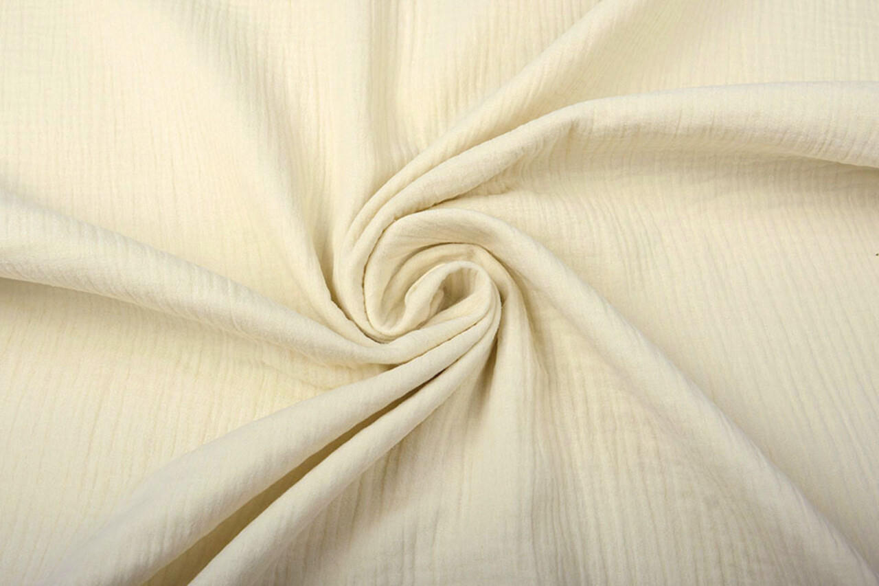 Oeko-Tex®  Coton Double Gaze Tissu Naturel