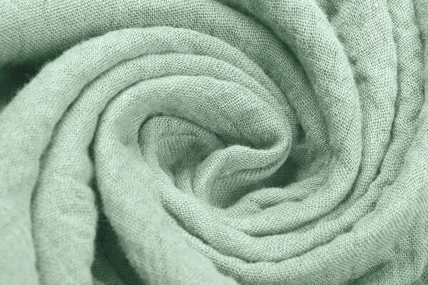 Oeko-Tex® Coton Double Gaze Tissu Vert Ancien Clair Oeko-Tex® Coton Double Gaze Tissu Vert Ancien Clair