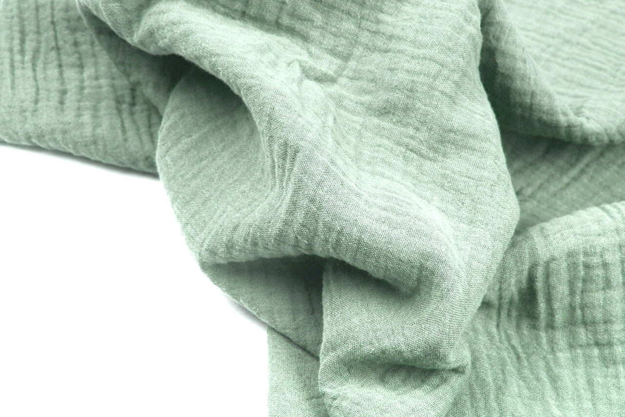 Oeko-Tex®  Hydrofiel stof Licht Oud Groen