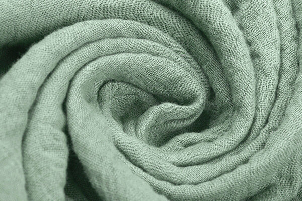 Oeko-Tex® Coton Double Gaze Tissu Vert Ancien Oeko-Tex® Coton Double Gaze Tissu Vert Ancien