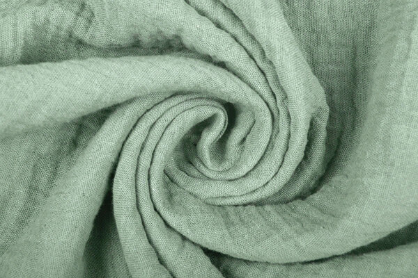 Oeko-Tex®  Double Gauze Fabric Old Green