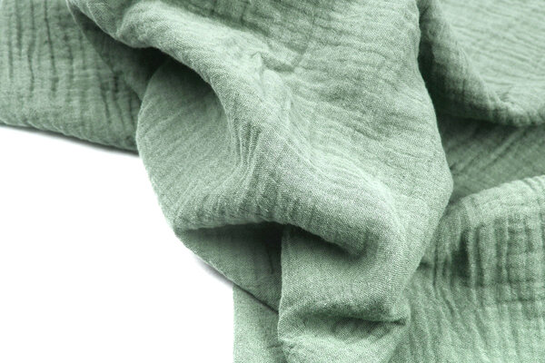 Oeko-Tex®  Double Gauze Fabric Old Green