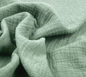 Oeko-Tex®  Double Gauze Fabric Old Green Oeko-Tex®  Double Gauze Fabric Old Green