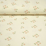 Oeko-Tex®  Baumwoll Musselin Blumen Zivou