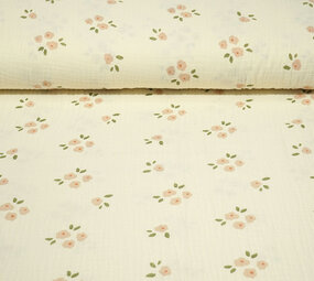 Oeko-Tex® Coton Double Gaze Fleurs Zivou Oeko-Tex® Coton Double Gaze Fleurs Zivou