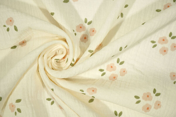 Oeko-Tex® Mussola Fiori Zivou Oeko-Tex® Mussola Fiori Zivou