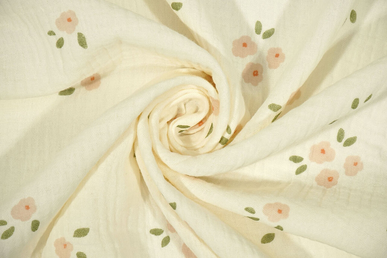 Oeko-Tex® Mussola Fiori Zivou Oeko-Tex® Mussola Fiori Zivou
