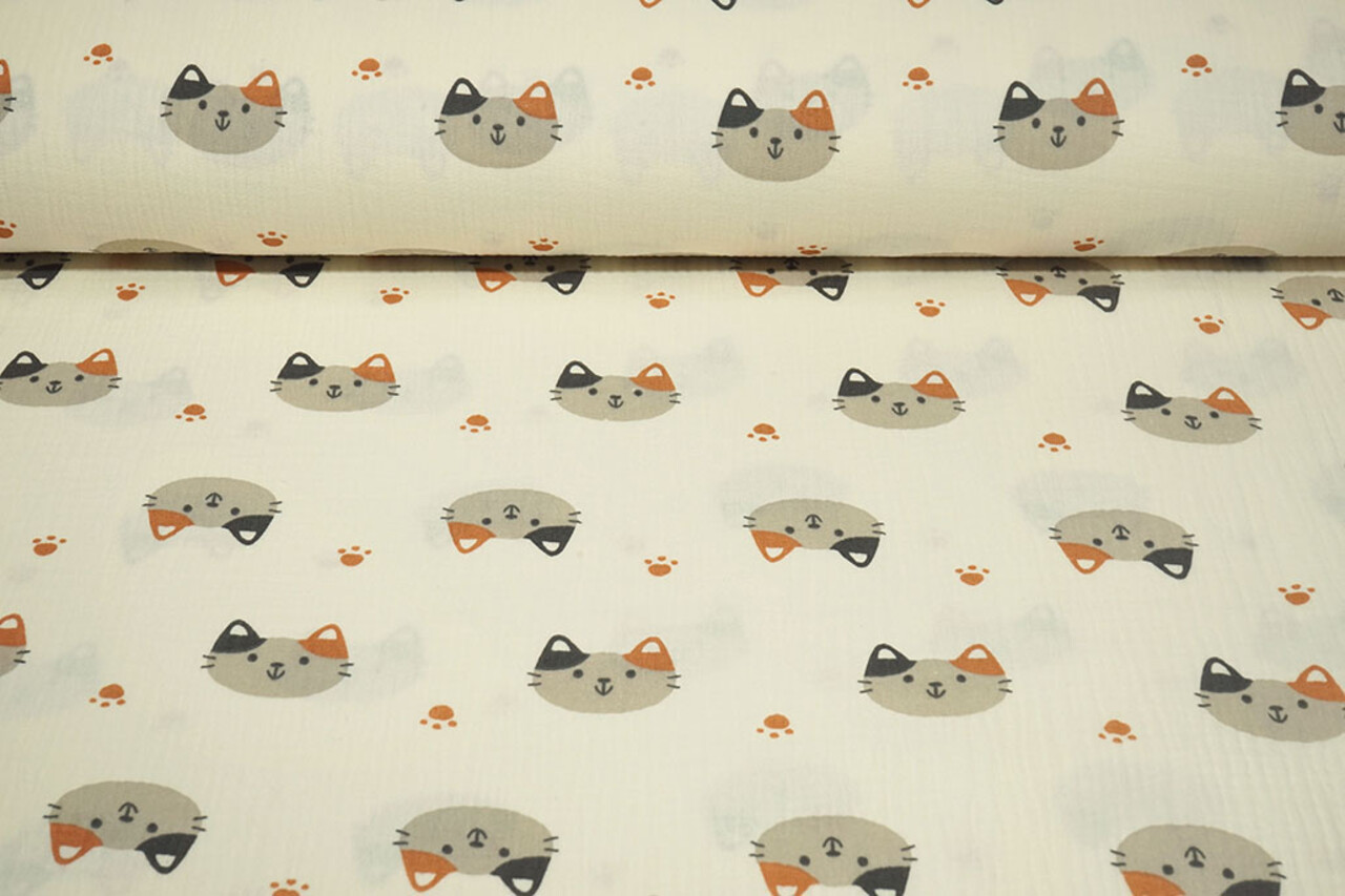 Oeko-Tex®  Double Gauze Cat Head Maozi Oeko-Tex®  Double Gauze Cat Head Maozi