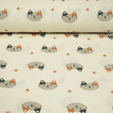 Oeko-Tex® Coton Double Gaze Poezenkop Maozi Oeko-Tex® Coton Double Gaze Poezenkop Maozi