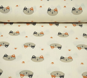 Oeko-Tex®  Double Gauze Cat Head Maozi Oeko-Tex®  Double Gauze Cat Head Maozi