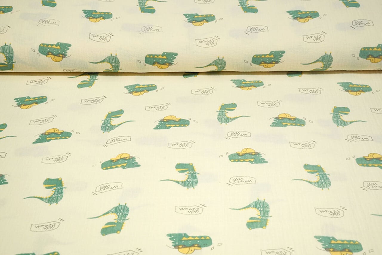Oeko-Tex® Coton Double Gaze Dino Zauri Oeko-Tex® Coton Double Gaze Dino Zauri
