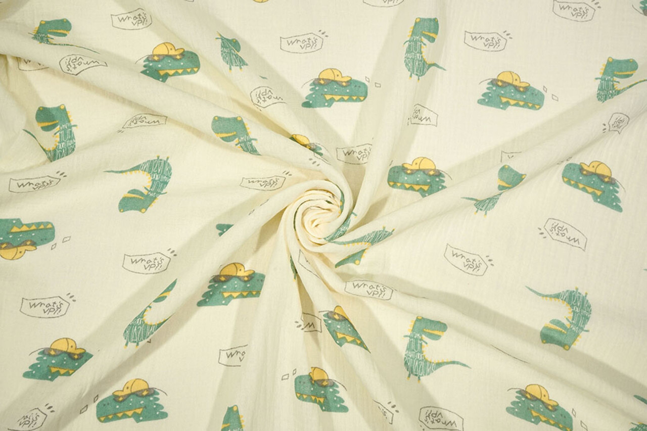 Oeko-Tex® Coton Double Gaze Dino Zauri Oeko-Tex® Coton Double Gaze Dino Zauri