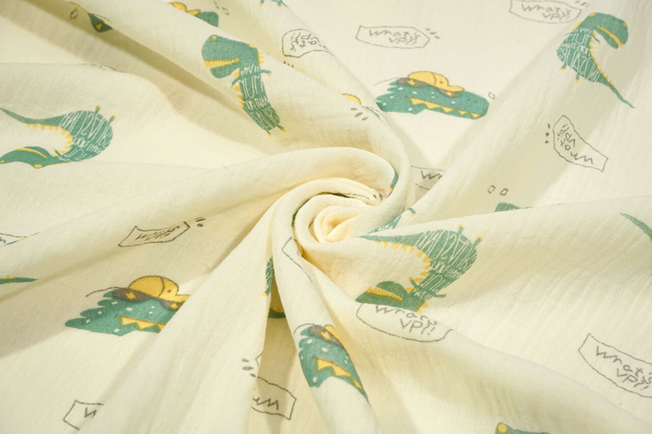 Oeko-Tex® Coton Double Gaze Dino Zauri Oeko-Tex® Coton Double Gaze Dino Zauri