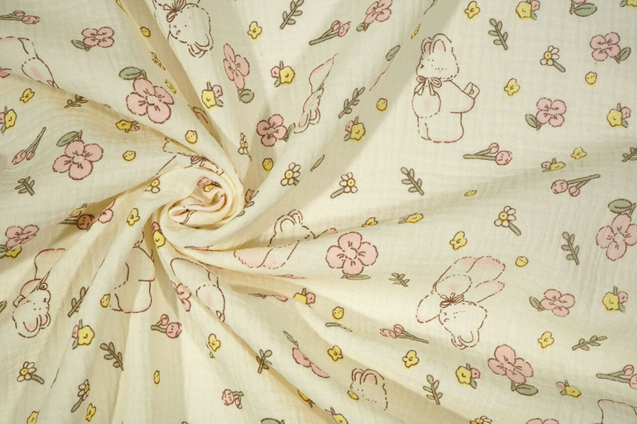 Oeko-Tex®  Baumwoll Musselin Honeyloo Oeko-Tex®  Baumwoll Musselin Honeyloo