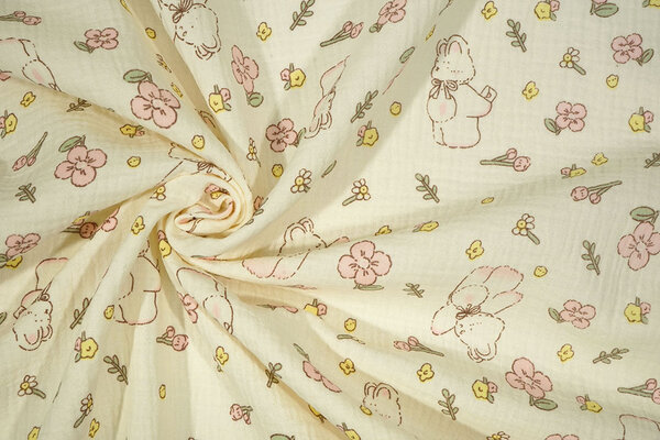 Oeko-Tex®  Baumwoll Musselin Honeyloo Oeko-Tex®  Baumwoll Musselin Honeyloo