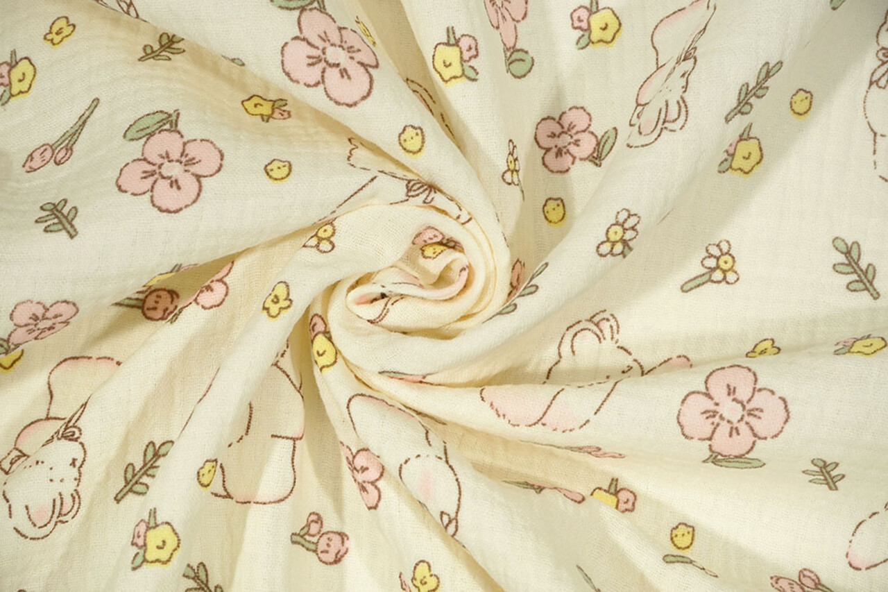 Oeko-Tex®  Baumwoll Musselin Honeyloo Oeko-Tex®  Baumwoll Musselin Honeyloo