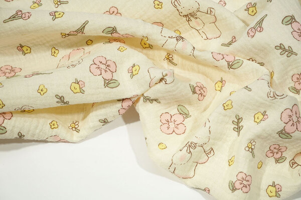 Oeko-Tex®  Baumwoll Musselin Honeyloo Oeko-Tex®  Baumwoll Musselin Honeyloo