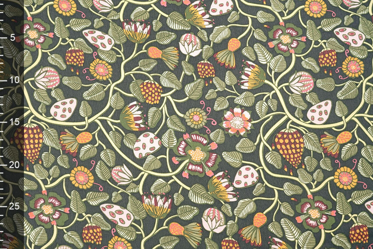 Chiffon Printed Siennaflor Black Chiffon Printed Siennaflor Black