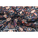 Chiffon Stampato Siennaflor Blu Navy Chiffon Stampato Siennaflor Blu Navy